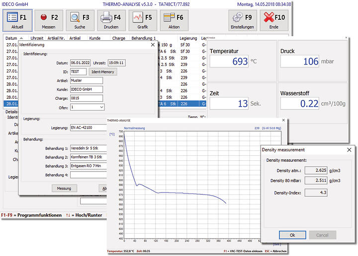 IDECO Software de aparatos de medición